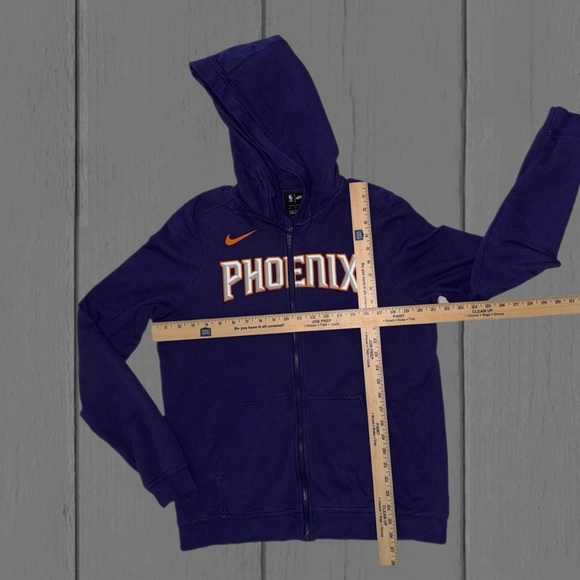 Nike NBA Phoenix Suns Full Zip Hoodie Men’s Large Purple Cotton Blend - Picture 11 of 11
